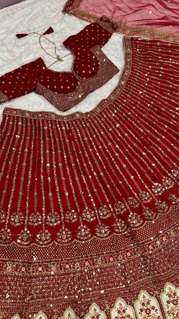 Rangoli Silk Embroidered Sequins Lehenga - MYLUXURY LANE ENTERPRISE